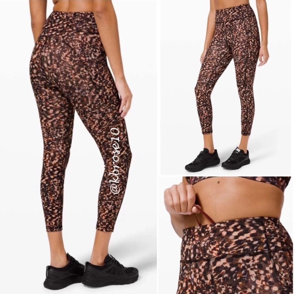 NWT lululemon Invigorate HR Tight 25" Motion Flux Multi Size 2